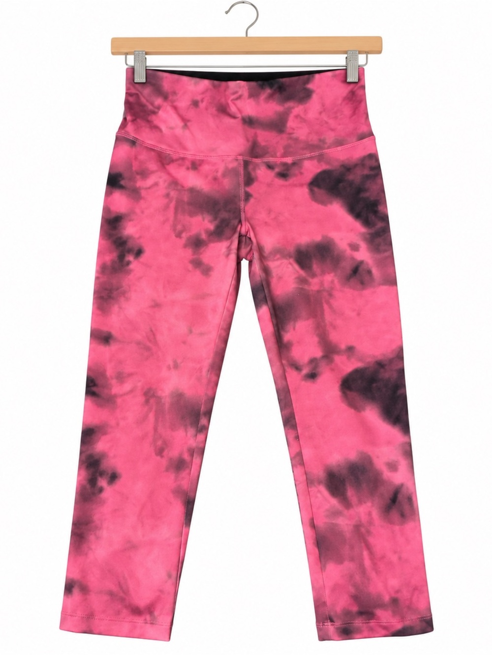 Kids Pink Tie-Dye Active Leggings